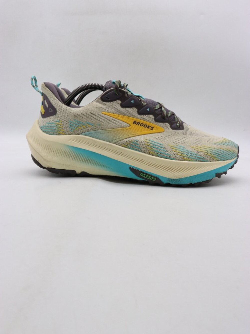 Brooks Ghost Trail Men's Size 10 Bleached Sand Blue Road Running Shoes Sneakers